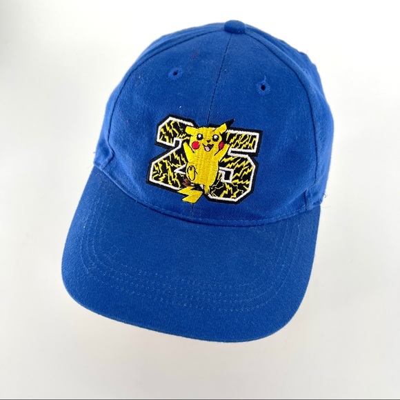 RARE 2001 Y2K Nintendo Game Freak Pokémon Adjustable Embroidered Ball Cap - Picture 5 of 10